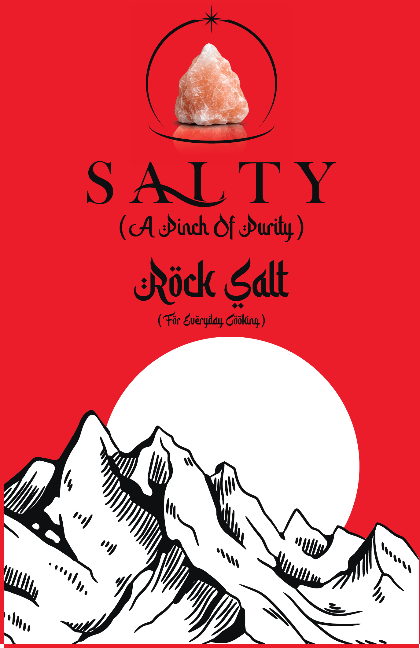 Salty Red & Black Rock Salt pack